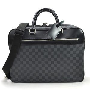 Louis Vuitton Damier Graphite Black Overnight Handbag Shoulder Bag Business
